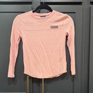 Vineyard Vines Kids Light Pink Long Sleeve Tee